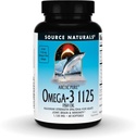 Fuente Naturales Ártico Puro Petróleo de Pesca Omega-3, EPA/DHA de Fuerza Máxima para Corazón, Conjunto, Cerebro e Inmunidad - 1125mg - 60 Softgels