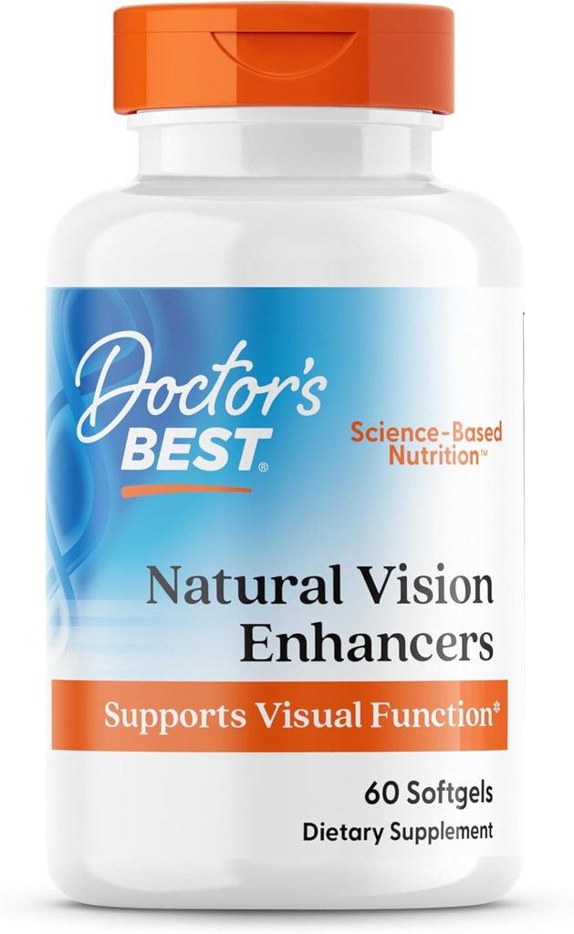 Mejores Enhancers de Visión Natural del Doctor contienen Lutemax 2020, soporta la salud de los ojos, la visión de la sombra, ayuda a filtrar Blue-Light, 60 Softgels