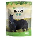 Herbs de forro de plata Equine INF-X - Apoya el Alivio de la Estrés de Caballo y Niveles Saludables de Buenas Bacterias - Apoyo Natural para el Sistema Equino Inmunitario - Suplemento Herbal para la Detoxificación Equina - 1 lb
