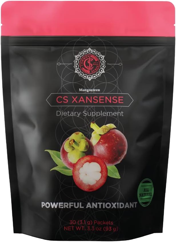 CS XanSense Immune System " Anti-oxidant Supplement- Mangosteen, Xanthones, " Vitamina C- Sugar Free Energy Drink Rich in Vitamins