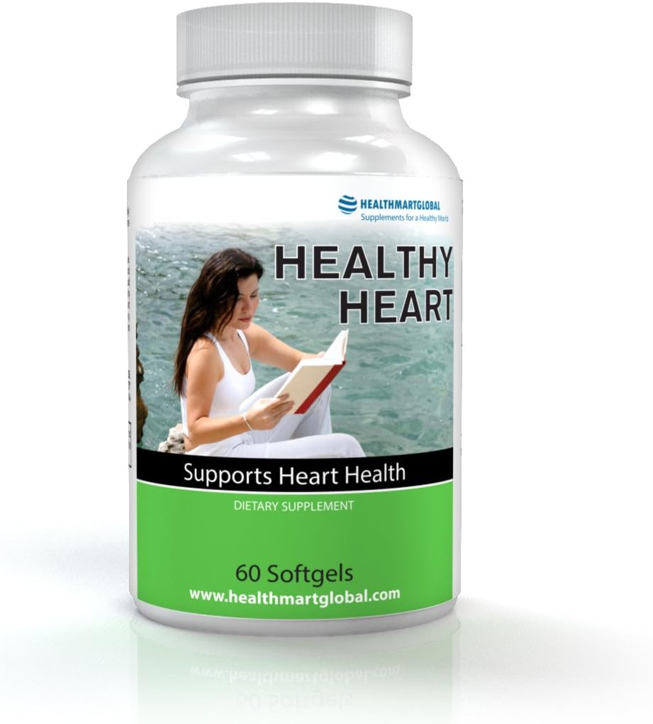 Suplementos de salud cardíaca - Krill Oil Capsules para la salud del corazón más fuerte incluyendo Omega 3, 6 y 9