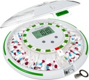 Dispensador automático de píldoras con alarma de sonido para el organizador de medicamentos templados - 28 días Máquina dispensadora de píldoras para ancianos con alarma, sonido, luz - dispensador de medicamentos templado Organizadores