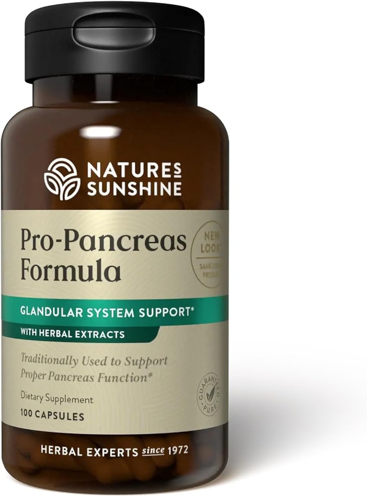 Sunshine Pro-Pancreas, 100 capsules, Kosher viv Herbal Fórmula mejora la digestión, promueve la inmunidad y ayuda al hígado y al páncreas