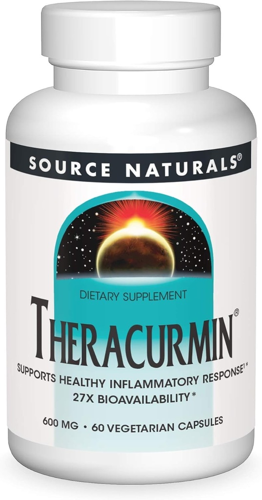 Fuente Naturals Theracurmin, Supports Healthy Inflammatory Response*, 600 mg - 60 cápsulas vegetarianas