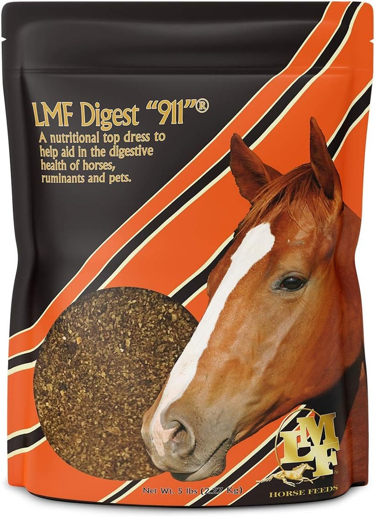 Suplemento prebiótico y probiótico de 5 libras para los rumiantes de caballos y mascotas