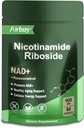 Airboy NAD Suplemento con Nicotinamide Riboside Resveratrol " Quercetin 900 mg, NMNH Alternative for Men and Women Support Anti-Aging, Energy, Focus - 80 cápsulas