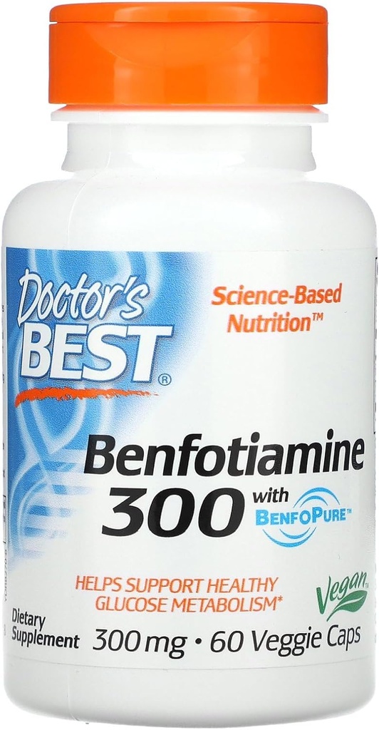 Mejor del Doctor, Benfotiamina con BenfoPure, 300 mg, 60 Veggie Caps