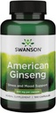 Swanson Premium Brand American Ginseng 550 Milligrams 100 cápsulas