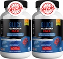 Gluco Guardian Max Advanced Wellness Support Capsules – Vitamina, Mineral y Herbal Suplemento con Magnesio, Vitamina C, Zinc y Banaba Hoja – No GMO, Libre de gluten – 120 cápsulas (2)