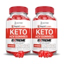 Laboratorios justificados (2 Pack Rapid Lean Keto ACV Gummies Extreme 2000MG Rapid Lean Keto Gummies Apple Sider Vinegar Formulado con Powder Pomegranate Beet Juice B12 Vegan Non GMO 120 Gummys