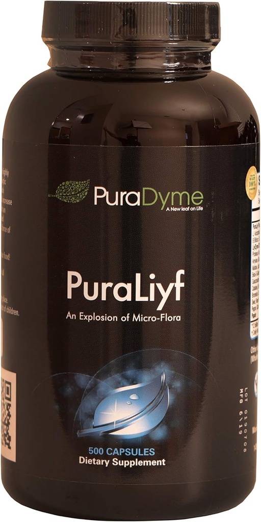 Puradyme PuraLiyf 500 Veggie Capsules por Lou Corona