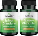Swanson Raw Spleen Glandular 200 Milligrams 60 cápsulas (2 Pack)
