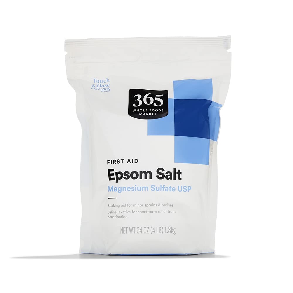 365 por Whole Foods Market, First Aid Epsom Salt, Magnesium Sulfate USP, 64 Ounce