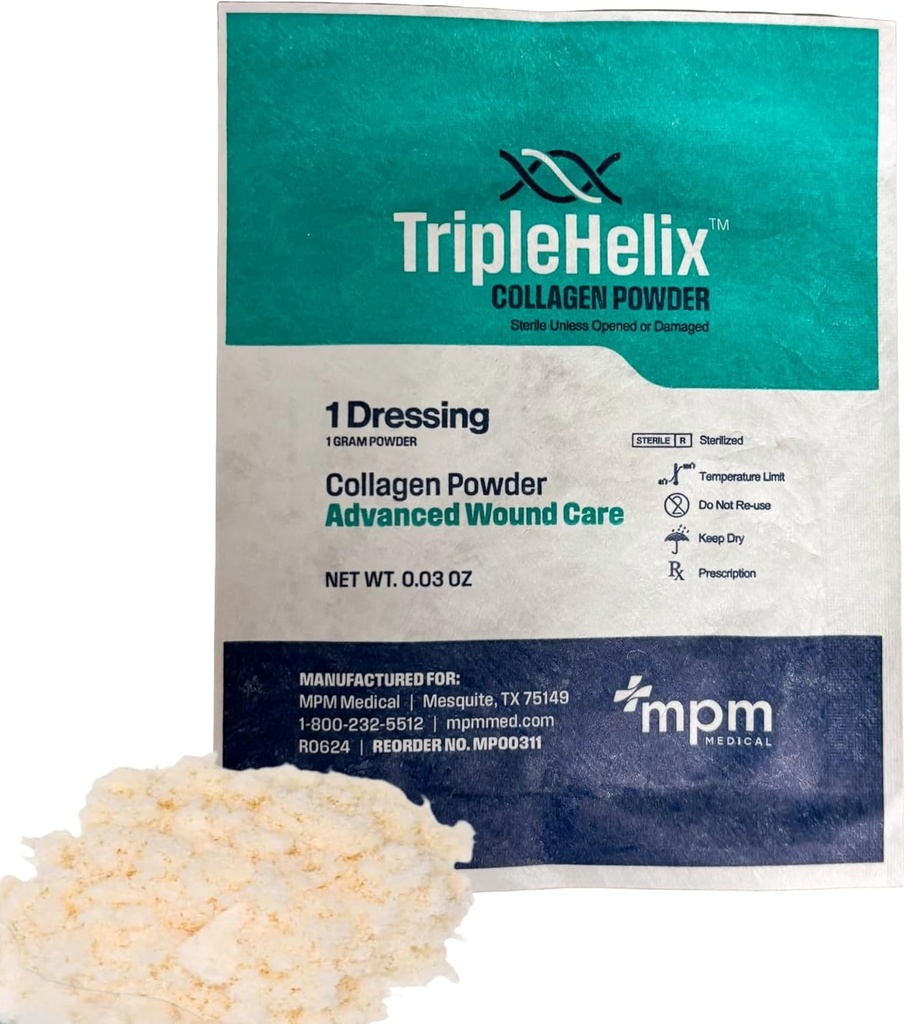 Triple Helix Collagen Powder, 1g Pouch, Cada, por MPM Medical