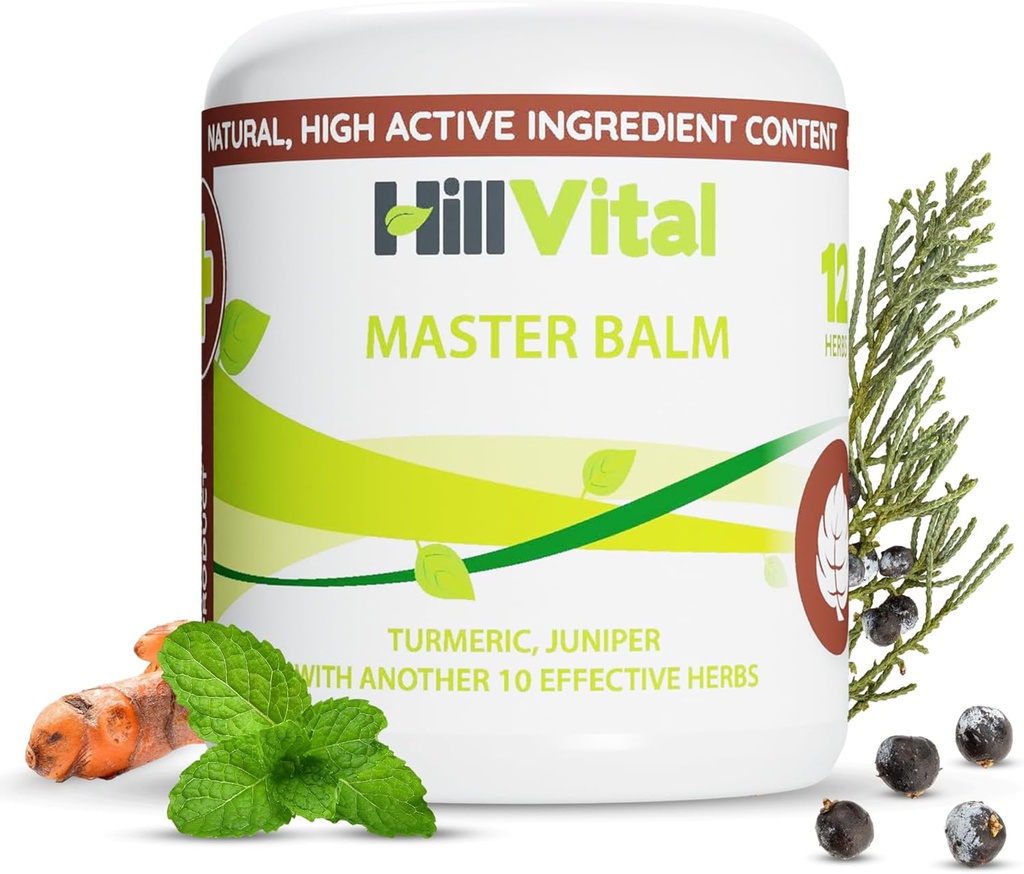 HillVital Rheumatic, Artritis Dolor Gel Extra Strength - Potent Rheumatoid Artritis Dolor Crema Alivio de Dolor, Turmeric-Arnicar Gel Ache Alivio para el Musculo Sore, Alivio para Juntas, Tendons, Solución Natural