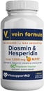 Fórmula de Veinte - Diosmin Hesperidin 1000 mg de MPFF, 60 cápsulas, circulación de sangre y suplementos de Veinte Legislativo, Bioflavonoides Micronizados para Salud Veinte