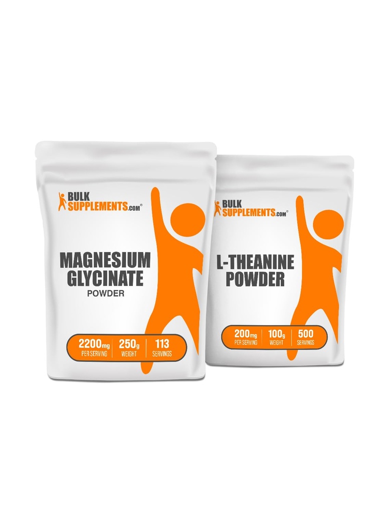 Magnesium Glycinate 250g + L-Theanine 100g Bundle