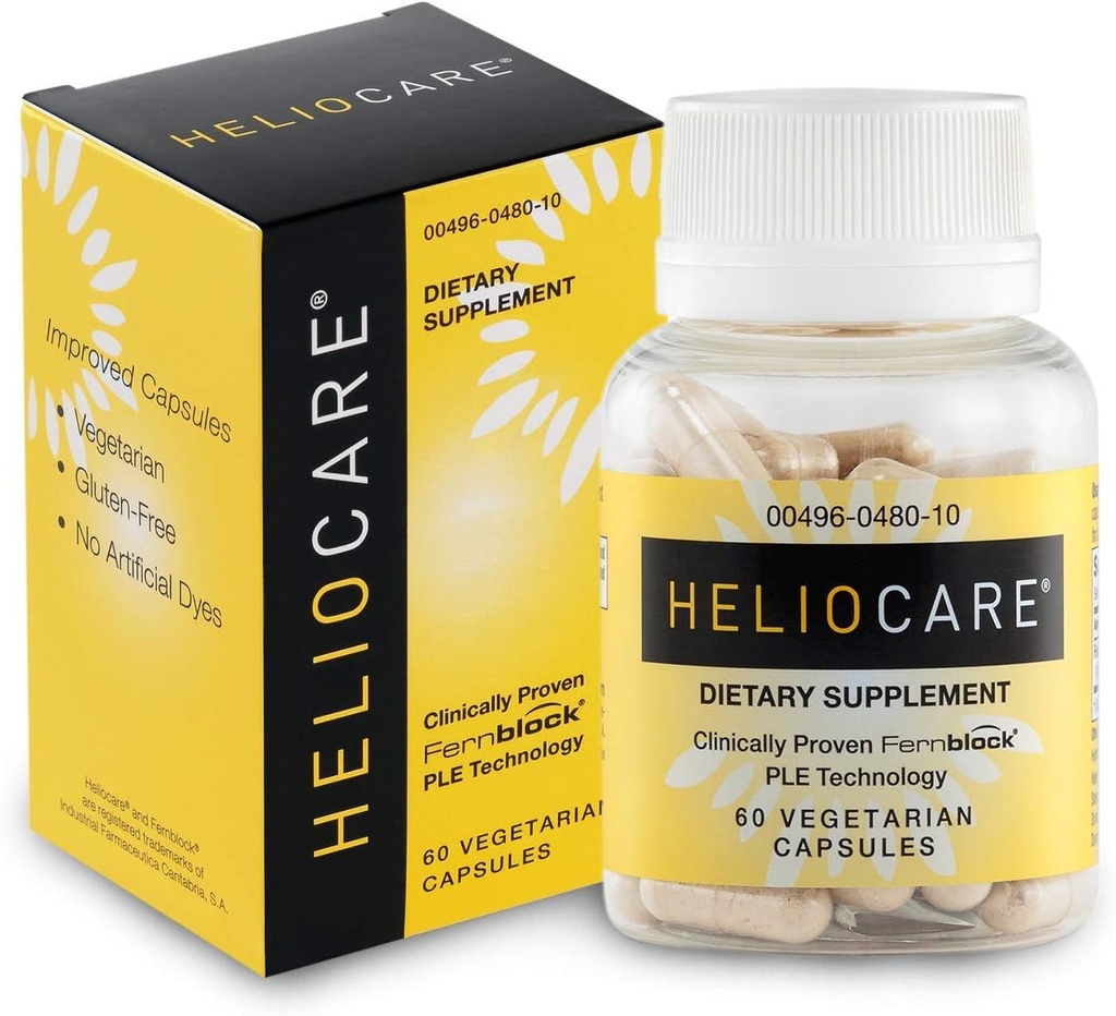 Suplemento antioxidante de heliocare para la piel 60 cápsulas (2 Pack)