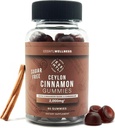 Ceylon Cinnamon Gummies sin azúcar - 120ct Ø 2000mg Por Serving ¦ Antioxidant &amp; Joint Support ← Delicious Apple Pie Flavor ¦ Vegan &amp; Gluten-Free Cinnamon Supplements