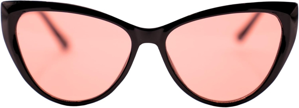 FL-41 Migraine Glasses Transitional Lens for Indoor/Outdoor Light Sensitivity & Photophobia Cat Eye Hardcase