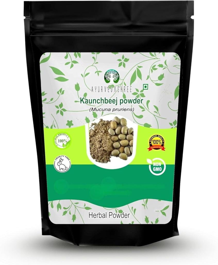 Mucuna Seed Powder 200 Gm ← Kapikacchu ← Kaunch Beej ← Non-GMO Fuente sostenible Vegan