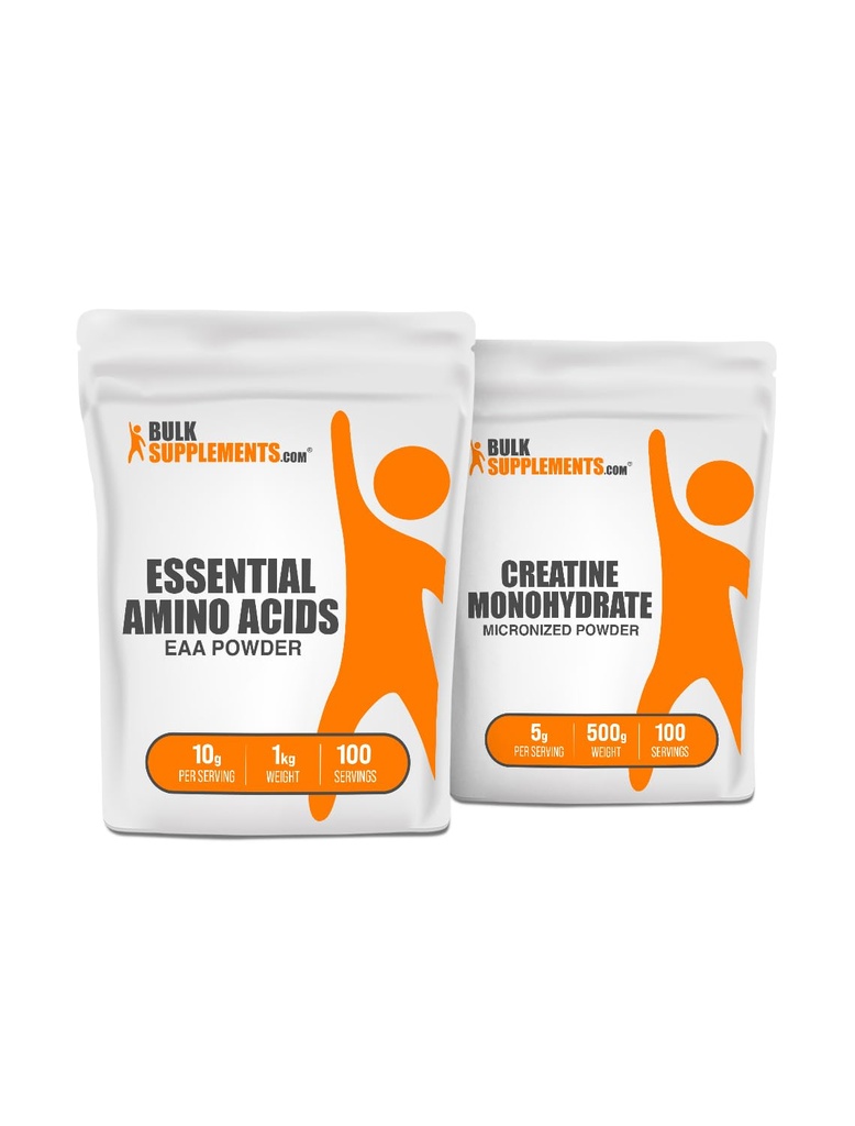BulkSupplements EAA Powder 1kg + Creatina 500g Bundle