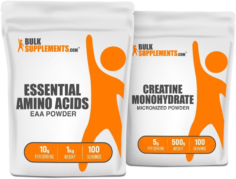 BulkSupplements EAA Powder 1kg + Creatina 500g Bundle