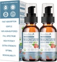 Magnesio Glycinate Líquido con Citrato, Taurate, Malate-Magnesium Complex Drops Spray w/Potasio L-Theanine-High Absorption -Vegan, Sugar Free, 2 Fl.oz