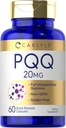 Carlyle PQQ Suplemento 20 mg  60 cápsulas ← No GMO y Gluten gratis