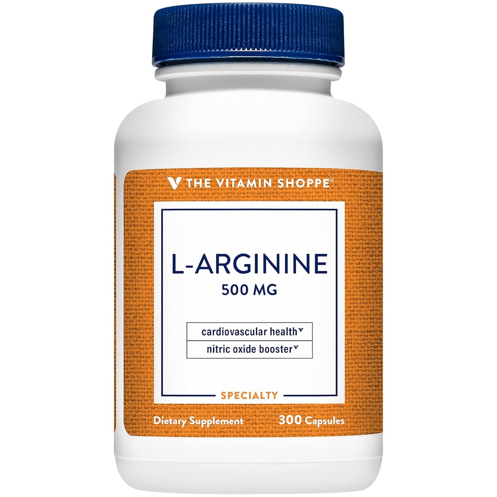 La Vitamina Shoppe L-Arginina 500MG (300 cápsulas)