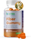 LaPura Prebiótico Chicory Root Fiber Gummy 5g, 60 Gummies - Soporta Salud Digestiva, Prebiótica Fiber Blend de base vegetal - Orange &amp; Mixed Berry Flavor - Non-GMO, Gluten-Free, Made in USA