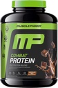 MusclePharm Combat Protein Powder, Chocolate Milk Flavor, Fuels Muscles for Productive Workouts, 5 Protein Sources Including Whey Protein Isolate & Egg Albumin, Gluten Free, 4.2 lb, 52 Servings