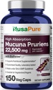 NusaPure Mucuna Pruriens 50:1 Extracto, 450 mg Equivalente a 22,500mg 150 Veggie Caps (No-GMO, Vegan, Gluten Free, Bio-Perina)