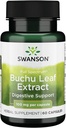Hoja de Buchu Swanson - 4:1 Extracto - Suplemento Herbal - (60 cápsulas, 100 mg cada uno)