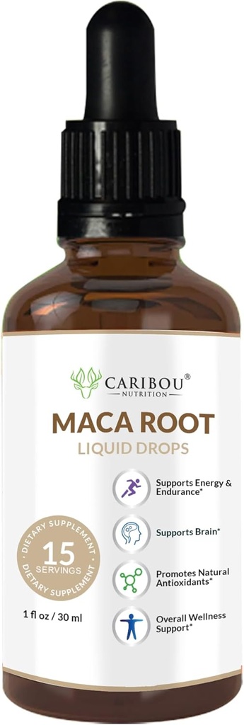 Maca Root Liquid Organic Drops ← Maca Root Extract ← Maca Supplement for Enhanced Mood " Vitality ← Vegan, Non-GMO, Gluten " Alcohol Free TEN 1 Fl Oz
