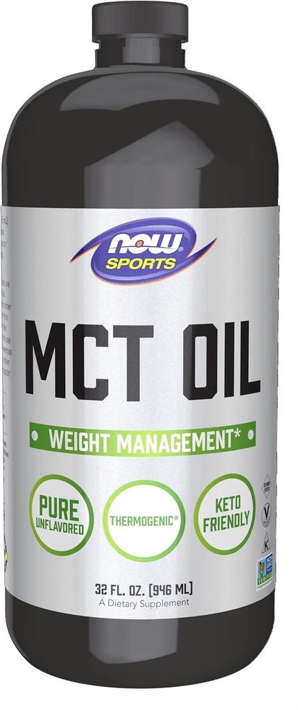 AHORA Foods Sports Nutrition, MCT (Medium-chain triglycerides) Oil 14 g, Weight Management, Liquid, 32-Ounce