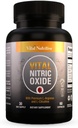 Suplementos de óxido nítrico vital para hombres - Suplemento Booster de entrenamiento para hombres - Nitrous Oxide Boost Blood Flow, Blood Pressure, Energy &amp; Workout Performance con L Arginine L Citruline-30 Days Supply