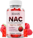 NAC Gummies for Kids &amp; Adults, N Acetyl Cysteine 1000mg NAC Suplemento para Antioxidantes &amp; Immune Support, Lung &amp; Liver Health, Raspberry Flavor 60 Count