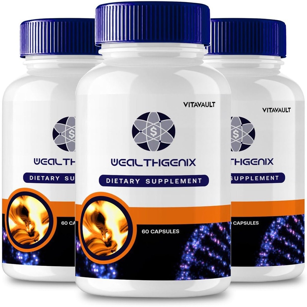 WealthGenix Capsules, WealthGenix Apoyo Suplemento Pills - Maximum Strength, Wealth Genix Health & Wellness Capsules, WealthGenix All Natural Formula Pills, Wealth Genix Capsules Reseñas (3 Pack)