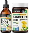 BIO KRAUTER Ginger Root Tincture 4 Fl. Oz. " Dandelion 60 Gummies