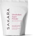 SAKARA Metabolismo Super Polvo – Apoyo Natural para el Control de Appetito, Apoyo a la Gestión de Pesos y Cravings Curbed – Vegan, Non-GMO, Chocolate Flavor – 24 Servimientos