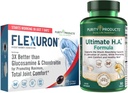 Purity Products Flexuron Joint Formula + Ultimate HA Flexuron (Krill Oil, Low Molecular Weight Hyaluronic Acid, Astaxanthin) - Ultimate H.A. (BioCell Collagen, Quercetin, Hyaluronic Acid + More)