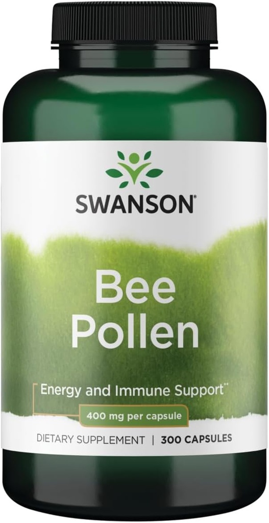 Swanson Bee Pollen 400 Milligrams 300 cápsulas