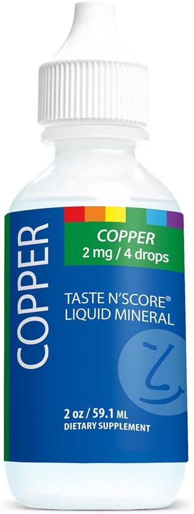Sabor N' Score Copper Liquid Ionic Suplemento; 100% Puro; 2 mg; 177 Servimientos