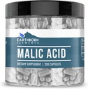 Elementos tercos Ácido Malic, 200 capsules, Puro ' Undiluted, No Additives