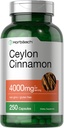 Horbäach Ceylon Cinnamon Capsules 4000mg Silencio 250 Conde ← Non-GMO, Gluten Free