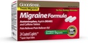 GoodSense Migraine Formula Caplets - Acetaminophen, Aspirin (NSAID) &amp; Caffeine - Migraine Pain Relief, 24 Condes