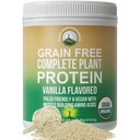 Paleo orgánico Grain Free Plant Based Raw Vegan Protein Powder. Amazing Amino Acid Profile and Less Than 1g of Sugar. with Hemp and Pea Protein Vanilla Flavored