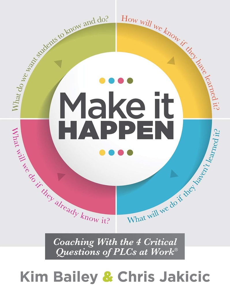 Hacer que suceda: Coaching Con las cuatro preguntas críticas de PLCs en Work® (Profesional Learning Community Strategies for Instructional Coaches)