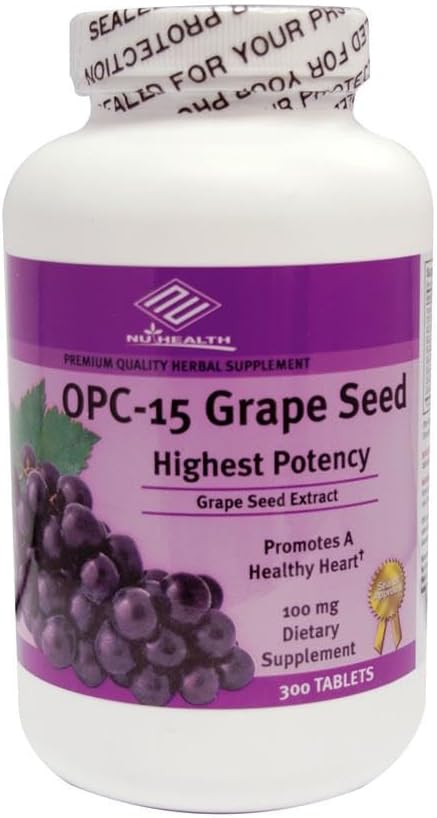 OPC-15 Grape Seed Extracto 100 mg, 300 Tabs, Antioxidante Buen Producto